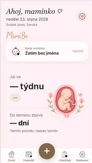 MimiBe — Rozhraní aplikace