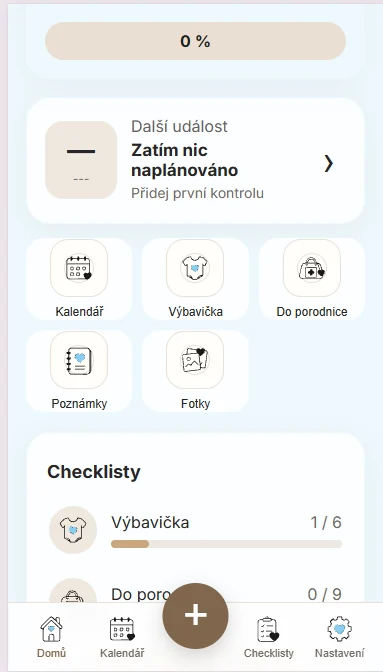 MimiBe — Rozhraní aplikace